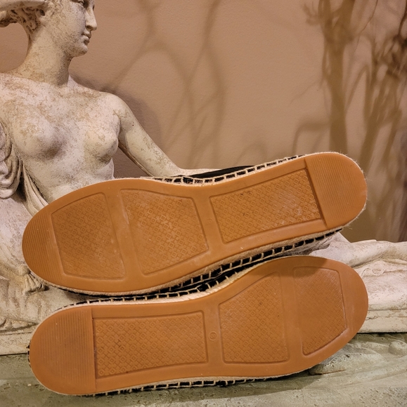 Tory Burch Leather Logo Espidrilles 1213 - Picture 8 of 14